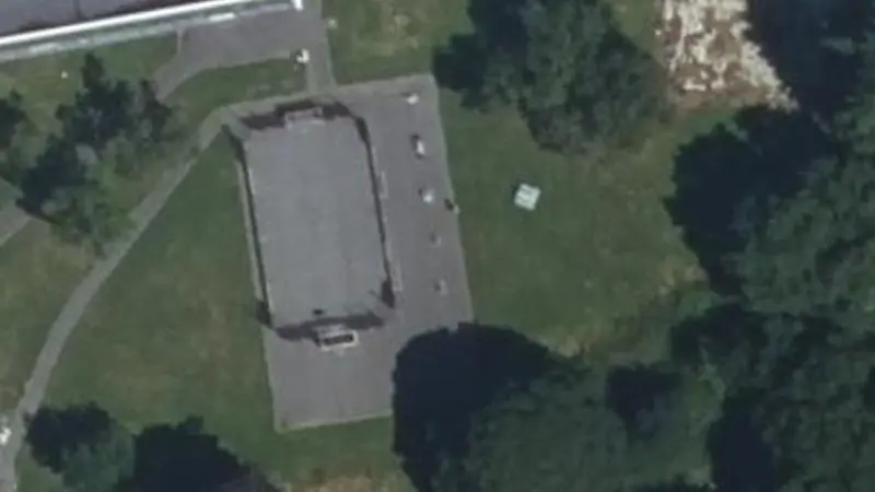 Vue aérienne du spot Gymnase III