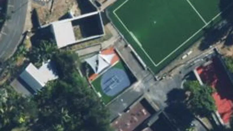 Vue aérienne du spot Complexe sportif de Bois rouge