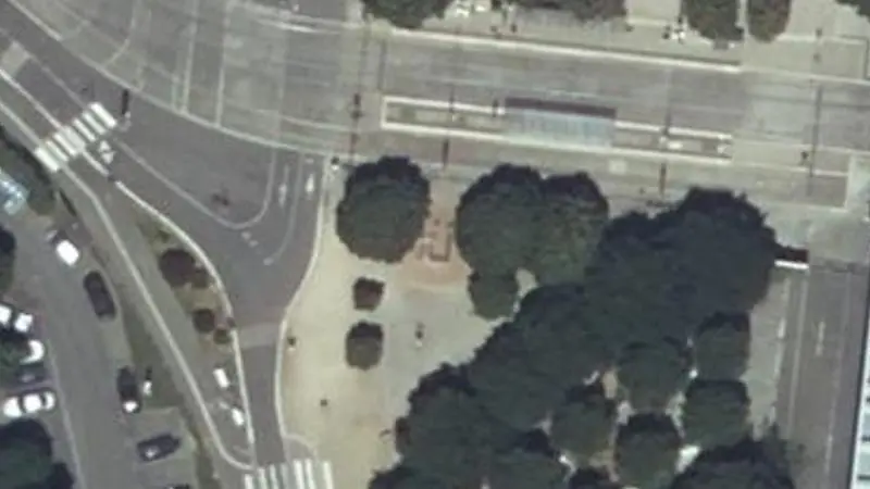 Vue aérienne du spot Station Fitness des Arènes