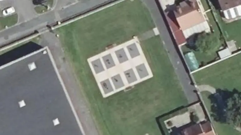 Vue aérienne du spot Salle des Sports