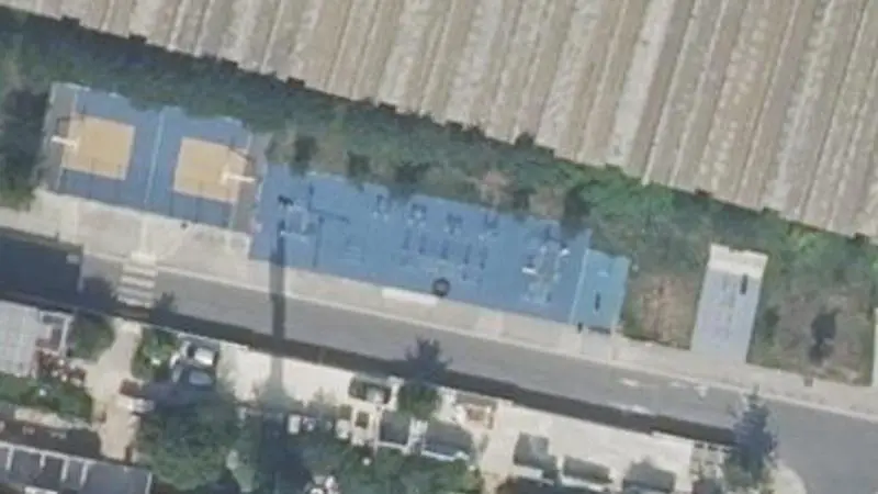 Vue aérienne du spot Square Édith Piaf