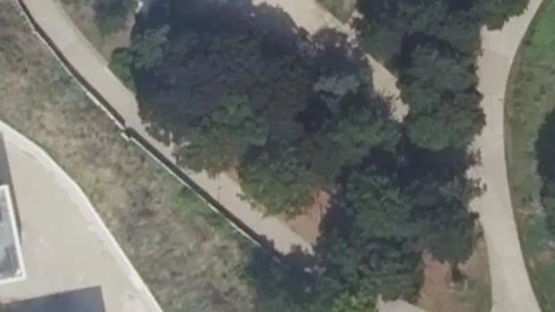 Vue aérienne du spot Street workout Nanterre, Avenue Frédéric et Irène Joliot Curie