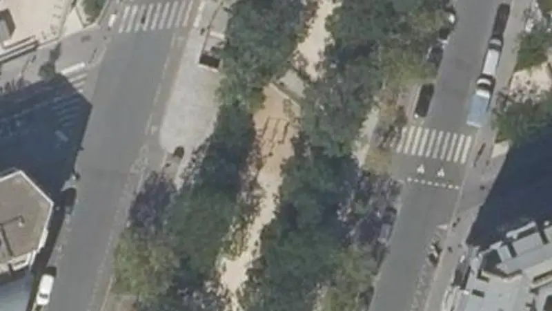 Vue aérienne du spot Jardin Truillot, Boulevard Richard Lenoir
