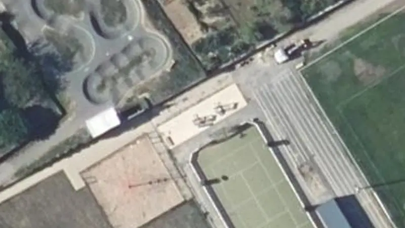 Vue aérienne du spot espace aquatique
