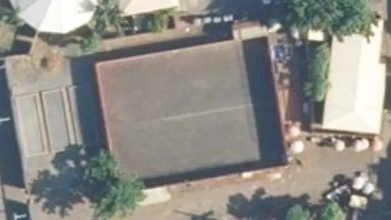 Vue aérienne du spot Aire de fitness de Koungou
