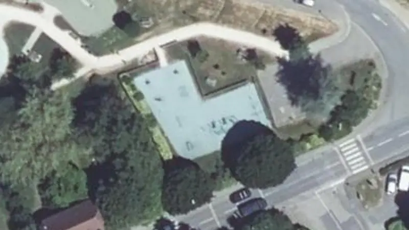 Vue aérienne du spot Espace sportif et de loisirs Dominique Perrot