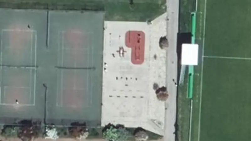 Vue aérienne du spot Parc des sports de l'Etivallière