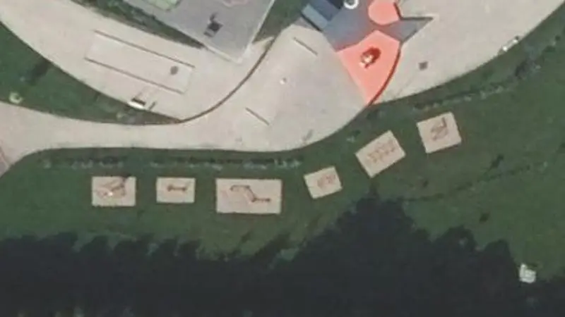 Vue aérienne du spot Parc de L'Hirondelle