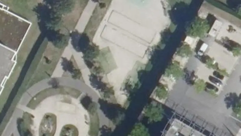 Vue aérienne du spot Jardin du Sans-Souci