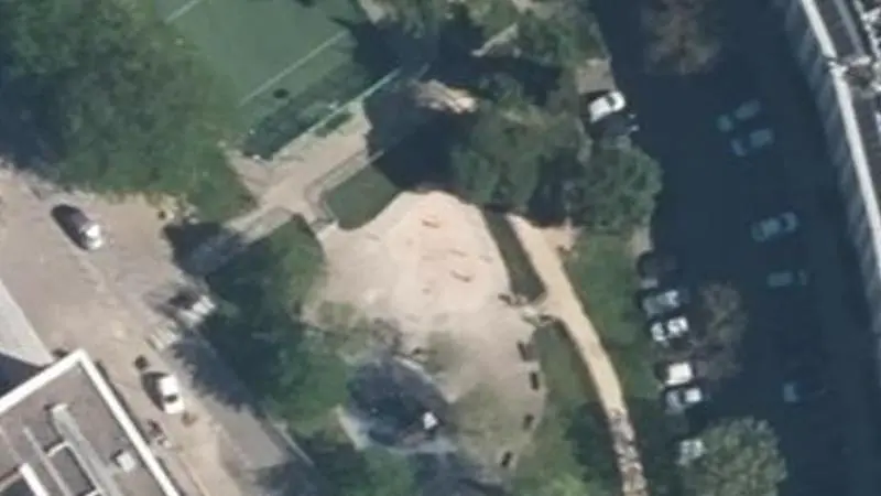Vue aérienne du spot Terrain de Proximite de Beisson