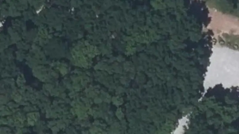 Vue aérienne du spot Street workout Orée d'Anjou, Forêt de la Foucaudière (St Laurent-des-Autels)