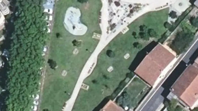 Vue aérienne du spot Jardin des plantes Frédéric-Jacques Temple