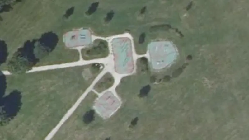 Vue aérienne du spot Parc des Frênes