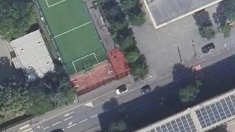 Vue aérienne du spot Aire de fitness Vignaud