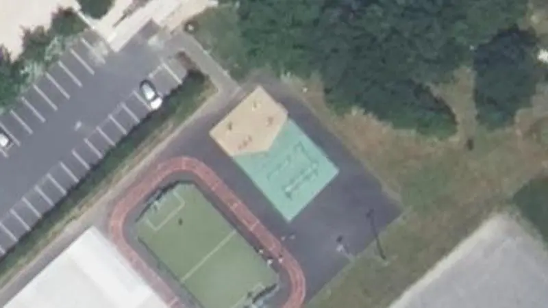 Vue aérienne du spot Complexe sportif