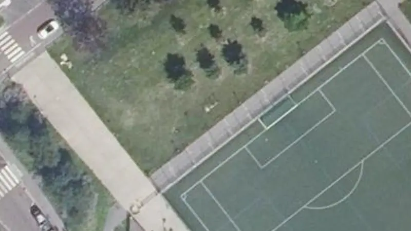Vue aérienne du spot Stade de Jussieu