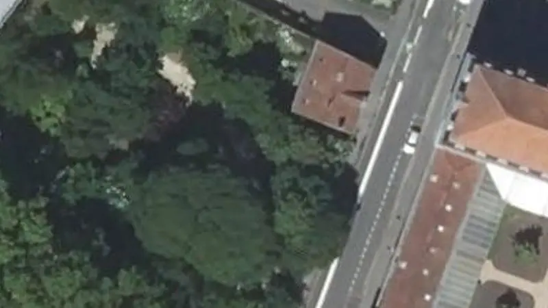 Vue aérienne du spot Jardin des Dâmes de la Foi