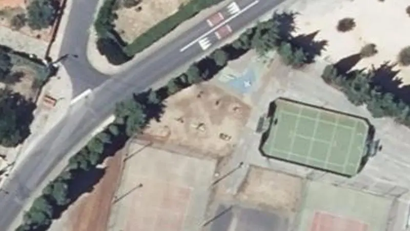 Vue aérienne du spot Complexe multisport intergénérationnel