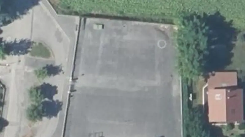 Vue aérienne du spot Terrain multisports et street workout