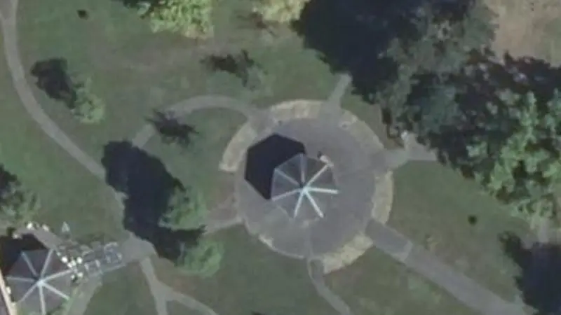 Vue aérienne du spot Îlot d'activités motrices