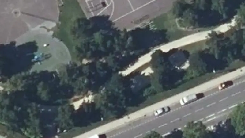 Vue aérienne du spot Jardin Sportif