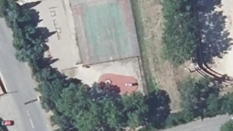 Vue aérienne du spot Aire Sportive