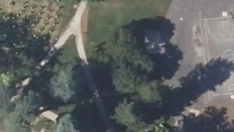Vue aérienne du spot Stade Philippe Tissié