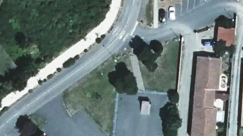 Vue aérienne du spot Jardins partagés