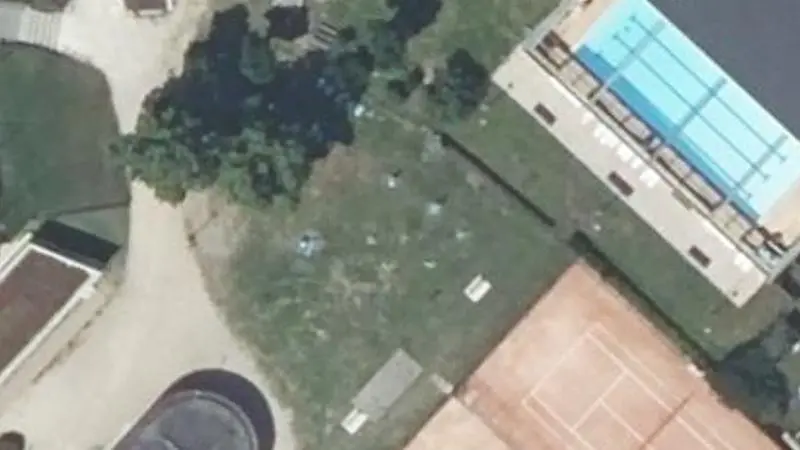 Vue aérienne du spot Piscine municipale