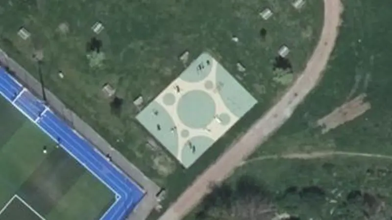 Vue aérienne du spot Complexe sportif de Caintin