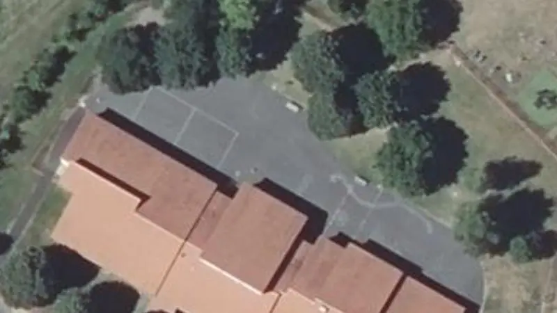 Vue aérienne du spot Parcours Fitness