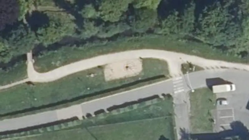 Vue aérienne du spot Jardin Marie-Louise et Pierre