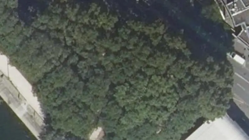 Vue aérienne du spot Île au cointre