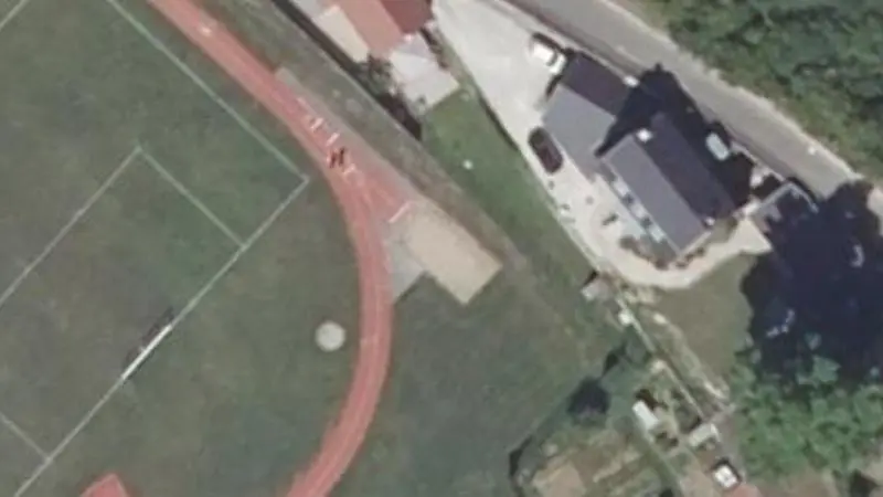 Vue aérienne du spot Stade Prudat