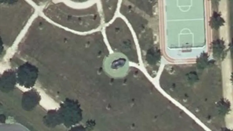 Vue aérienne du spot Parc de l'Agora