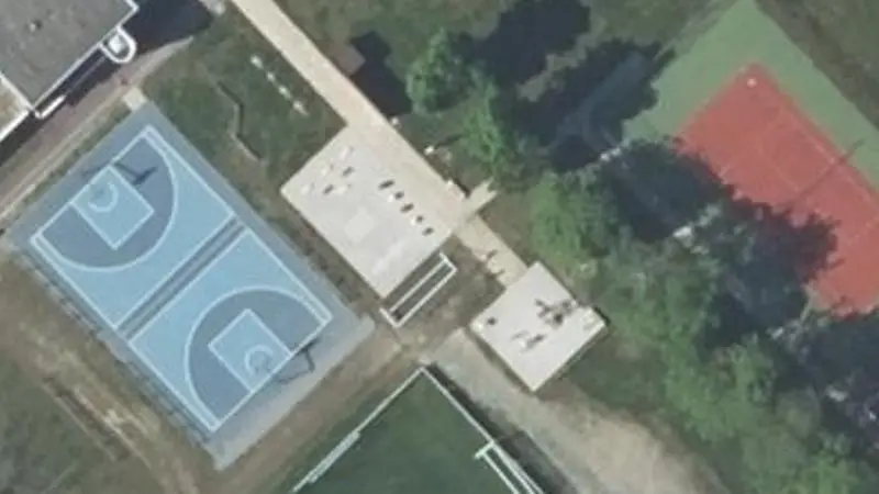 Vue aérienne du spot Complexe Sportif des Chevrets