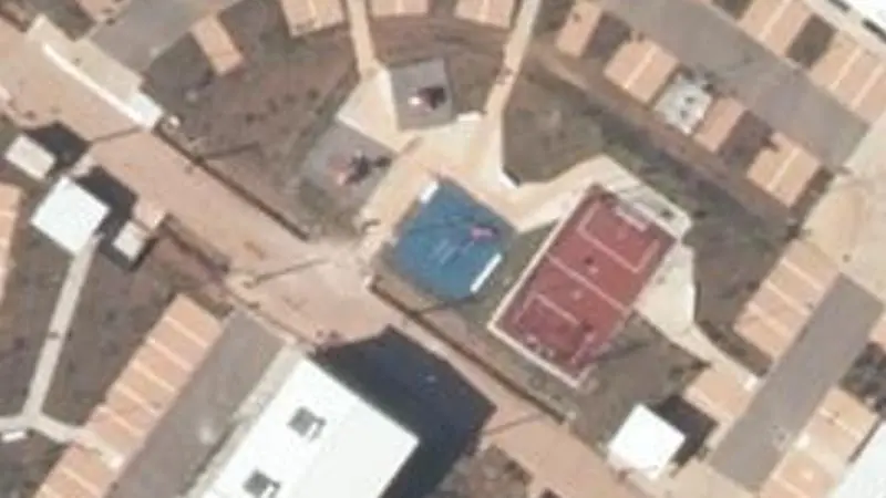 Vue aérienne du spot Espace sportif de la résidence Ceiba
