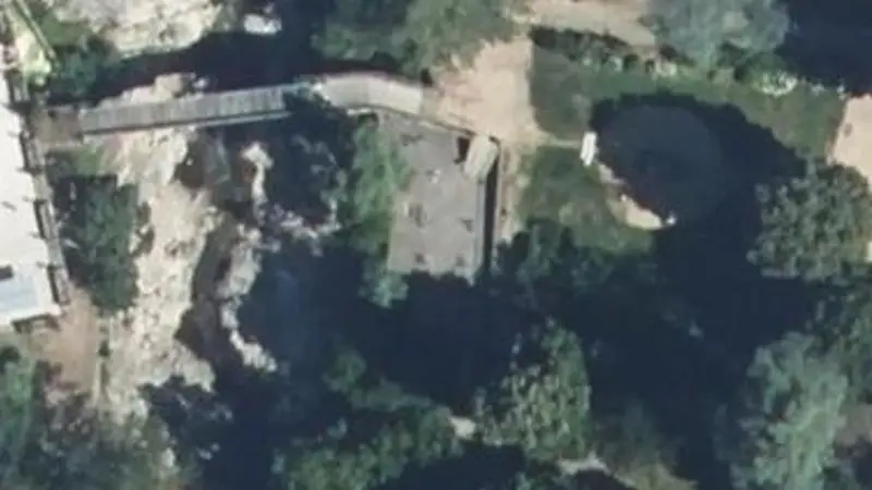 Vue aérienne du spot Piscine municipale de Vals-les-Bains