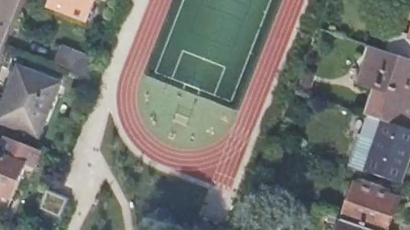 Vue aérienne du spot Site sportif et de loisirs des Blagis