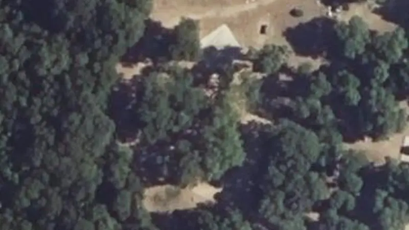 Vue aérienne du spot Espace Sport Nature de Prunello, Strittonu di Quenza (prolonger numérotage)