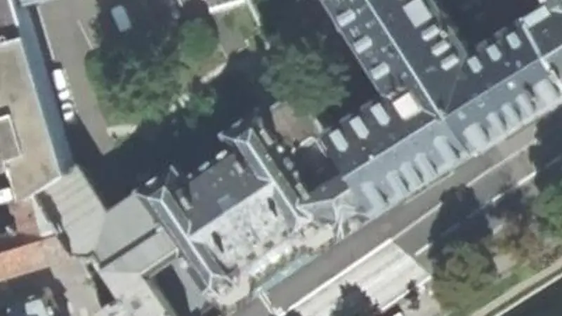 Vue aérienne du spot Aire d'agrès halles quai de l'ill
