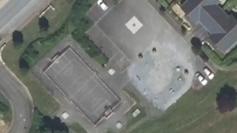Vue aérienne du spot Espace multisports