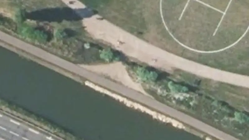 Vue aérienne du spot Parc du Moulin Liron, Quai du Commerce