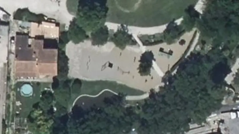 Vue aérienne du spot Parc des Estourans