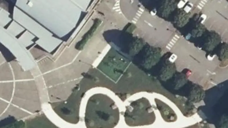 Vue aérienne du spot Jardins de l'Atrium
