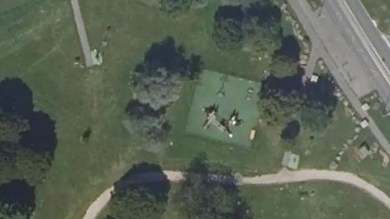 Vue aérienne du spot Parc Léonard de Vinci, Allée Giorgione