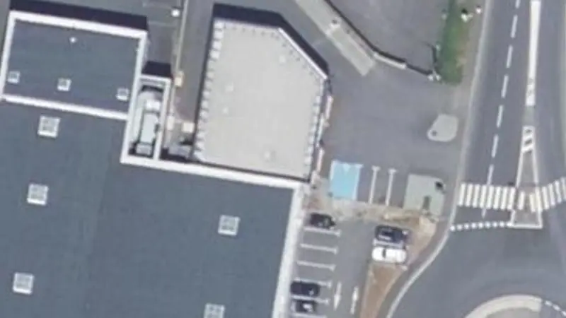 Vue aérienne du spot Défi Gym