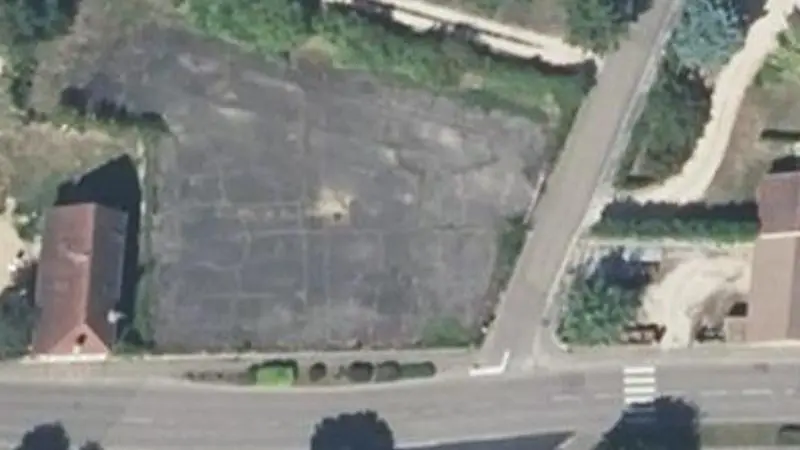 Vue aérienne du spot Terrain de basket ball