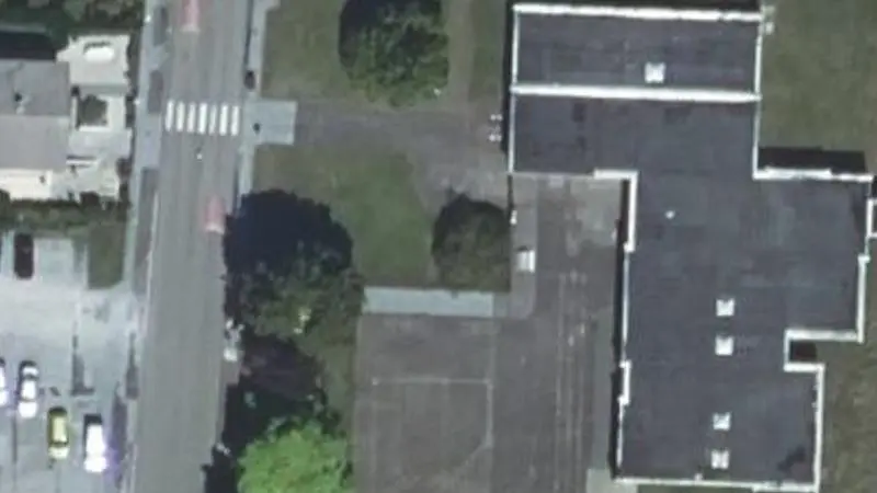 Vue aérienne du spot Ancienne école