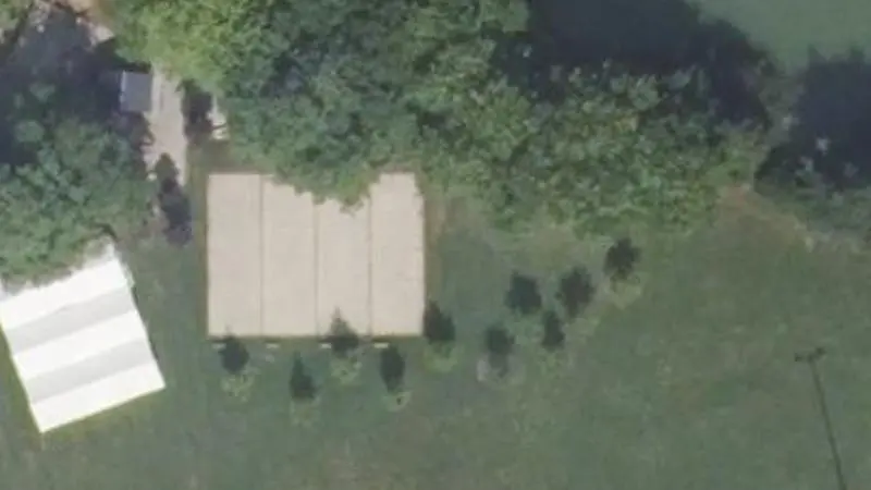 Vue aérienne du spot Espace aviron